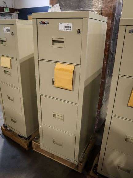 Fire King Turtle 4-Drawer Fire Proof Vertical Cabinet - Roller Auctions