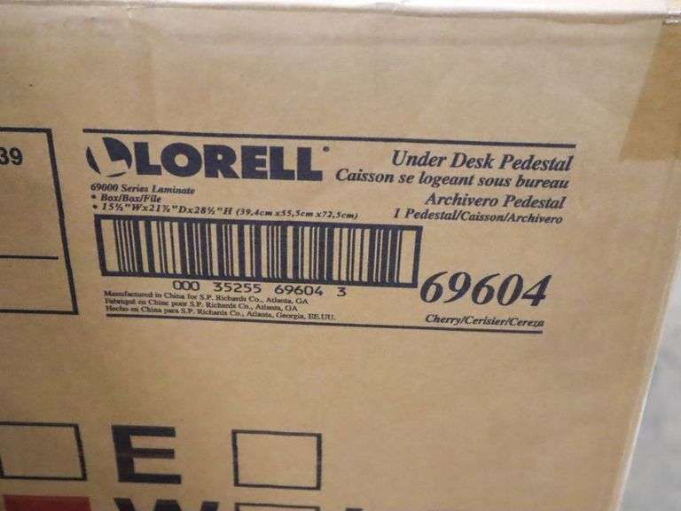 Lorell Under Desk Pedestal, Cherry, 69604 - Roller Auctions