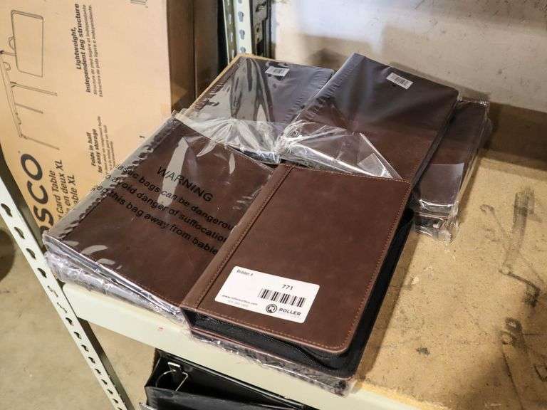 (9) Leather Planner Binders - Roller Auctions