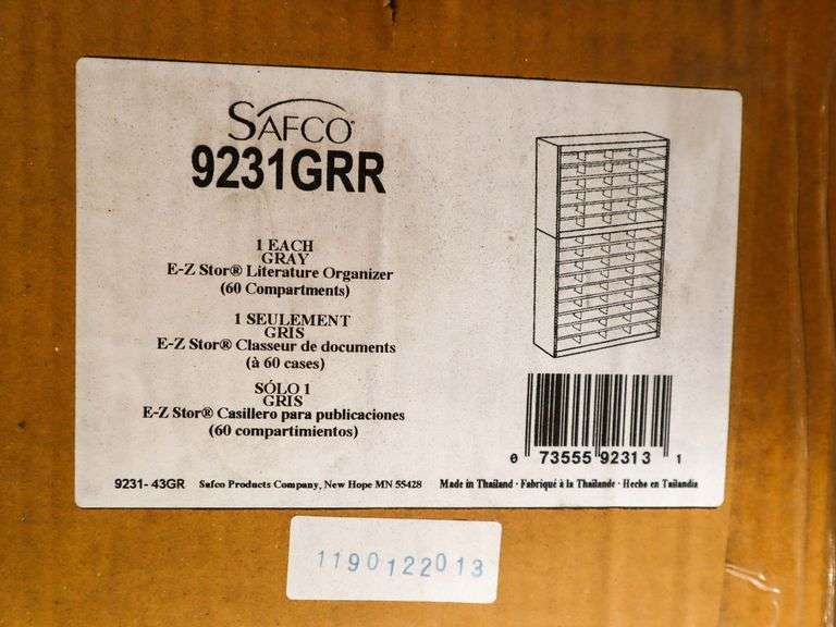 FAFCO Literature Organizer, 9231GRR - Roller Auctions