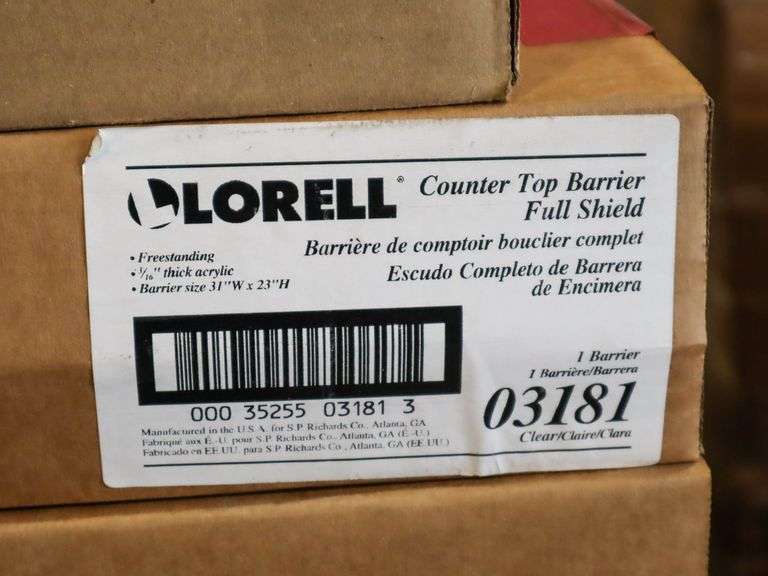 (14) Lorell Countertop Barriers With Full Shield, 03181 - Roller Auctions