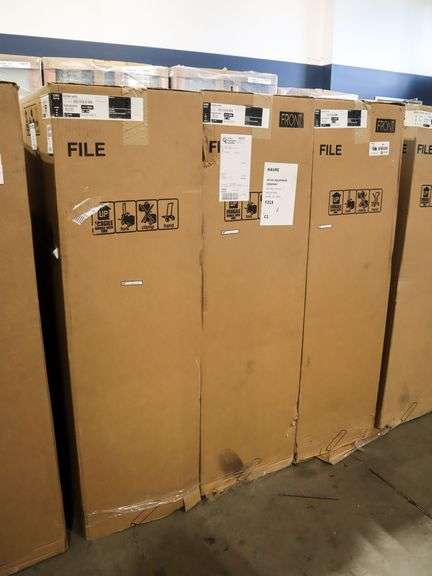 (3) HON 514PQ 4-Drawer Letter File Cabinets - Roller Auctions