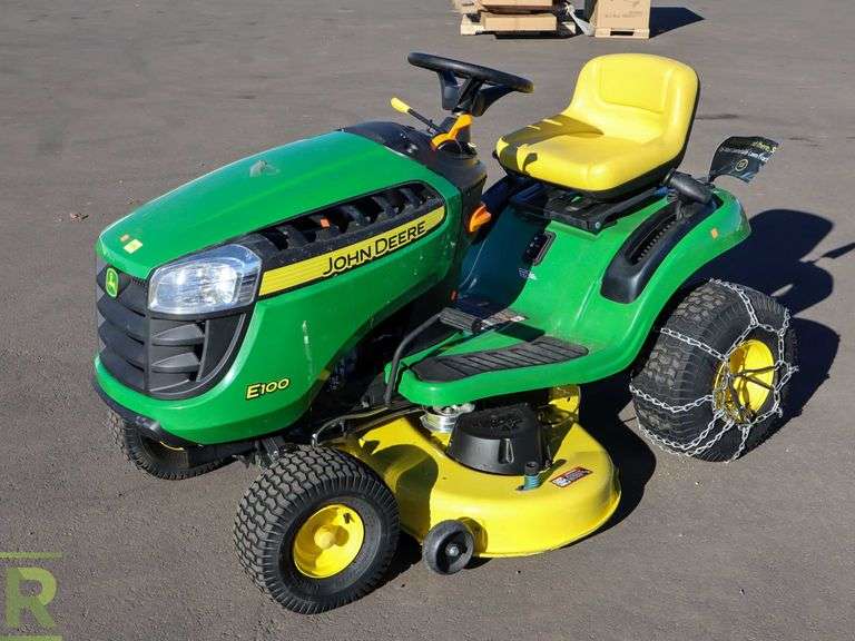 John Deere E100 RWD Ride On Lawn Mower Roller Auctions