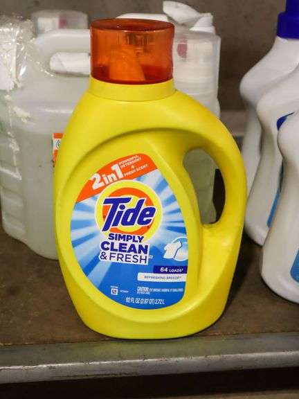 (3) 90 Fluid Ounce Bottles Lysol Laundry Sanitizer, Boulder Clean And Tide Laundry Detergent - Roller Auctions