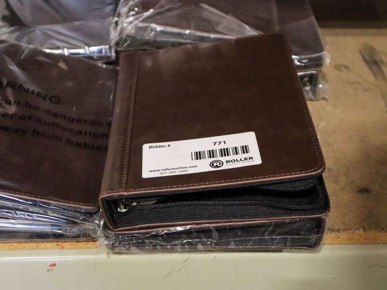 (9) Leather Planner Binders - Roller Auctions
