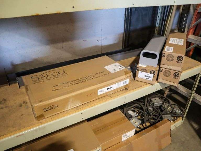 (4) Trash Receptacles, Pivot Wall Rack And Shelf Brackets - Roller Auctions