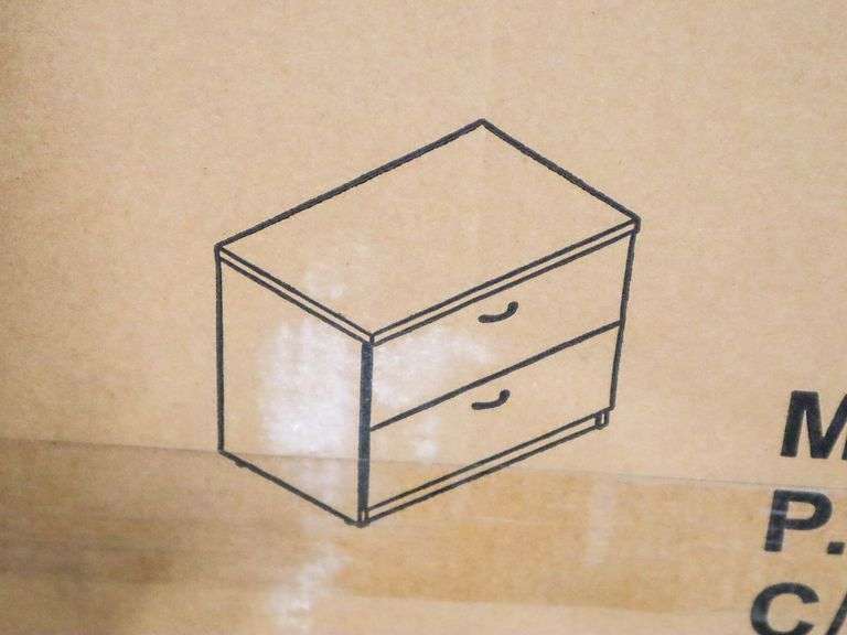 Lorell 2-Drawer Lateral With Lock, Walnut, 34313 - Roller Auctions