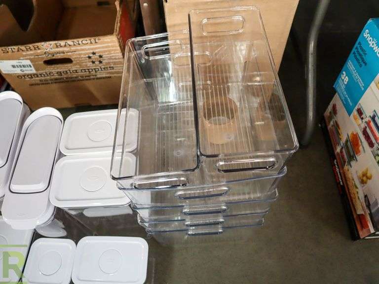 (1) OXO SoftWorks PopTop Food Storage Containers 8pc (2) OXO Tall Food