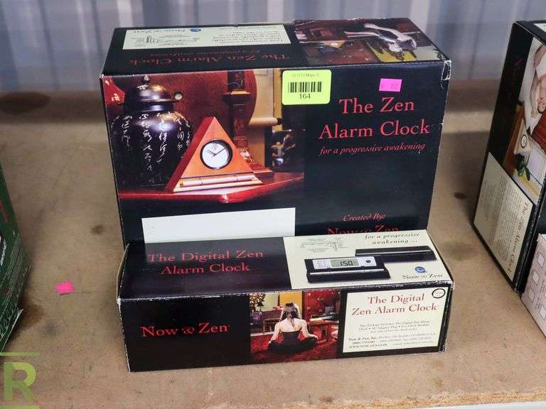(2) Zen Alarm Clocks Roller Auctions