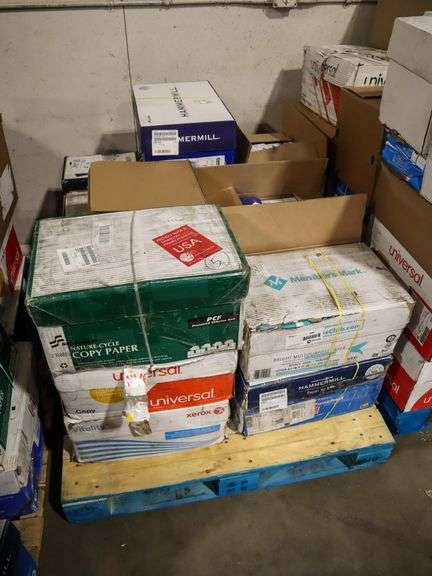 Pallet Of Assorted Copy Paper, 8.5" x 11" - Roller Auctions