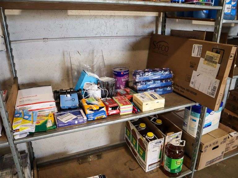 Shelf Of Office Supplies - Roller Auctions