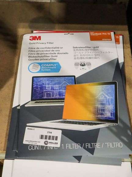 Laptop And Monitor Privacy Filters - Roller Auctions