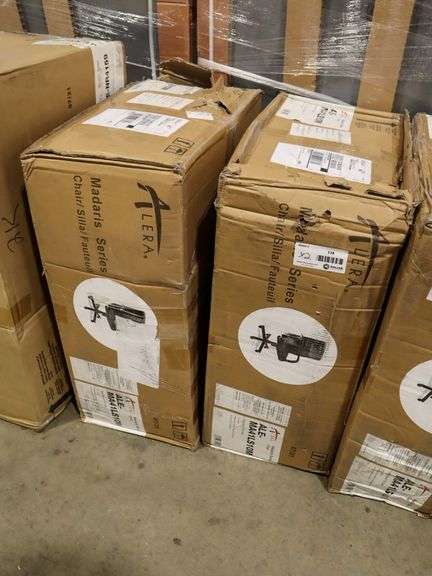 (2) Alera ALE-MA41LS10M High Back Tilt Chairs - Roller Auctions