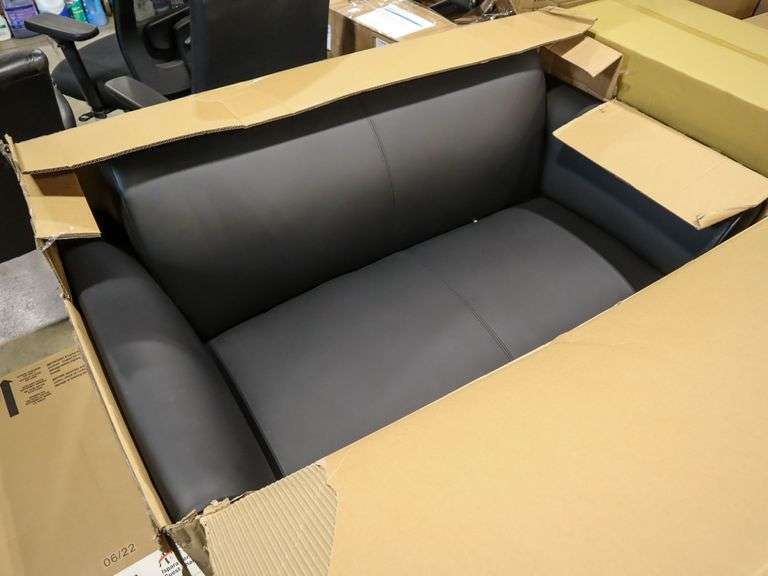 Alera ALE-RL22LS10B Reception Lounge Sofa Series Loveseat - Roller Auctions