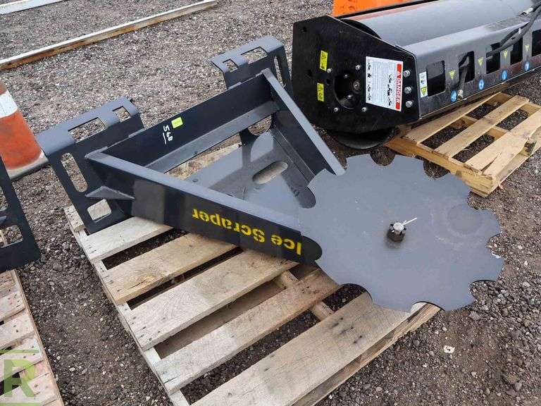 New Land Honor Ice Scraper Attachment To Fit Skid Steer Loader Roller