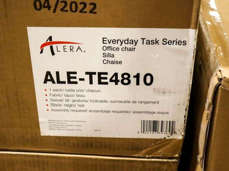 (2) Alera ALE-TE4810 Everyday Tasks Series Office Chairs - Roller Auctions