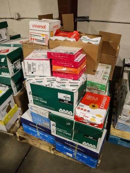 Pallet Of Assorted Copy Paper, 8.5" x 11" - Roller Auctions