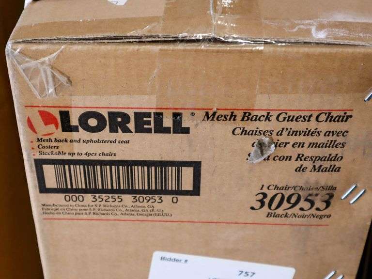 Lorell Mesh Back Guest Chair, 30953 - Roller Auctions