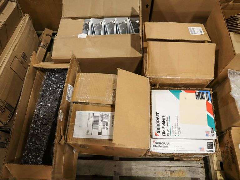 (2) Pallets Of Office Supplies - Roller Auctions