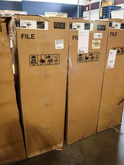 (2) HON 314PP 3-Drawer Letter File Cabinets - Roller Auctions