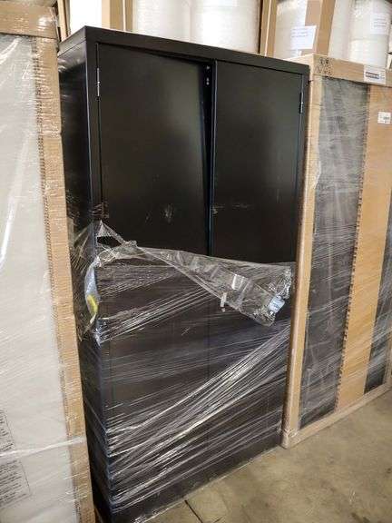 (2) SP Richards Storage Cabinets - Roller Auctions