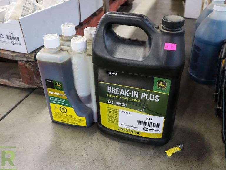 1Gallon Bottle of John Deere BreakInPlus 10W30 Engine Oil and (2