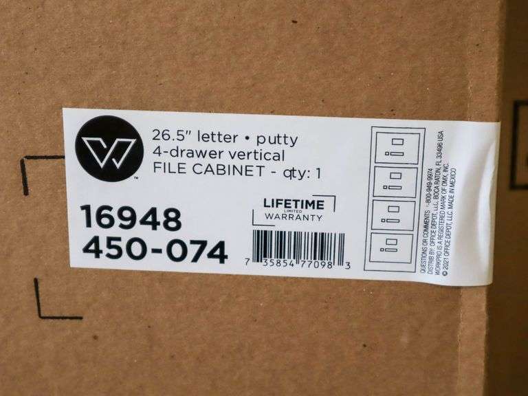 Workforce Vertical File Cabinet, 16948-450-074 - Roller Auctions