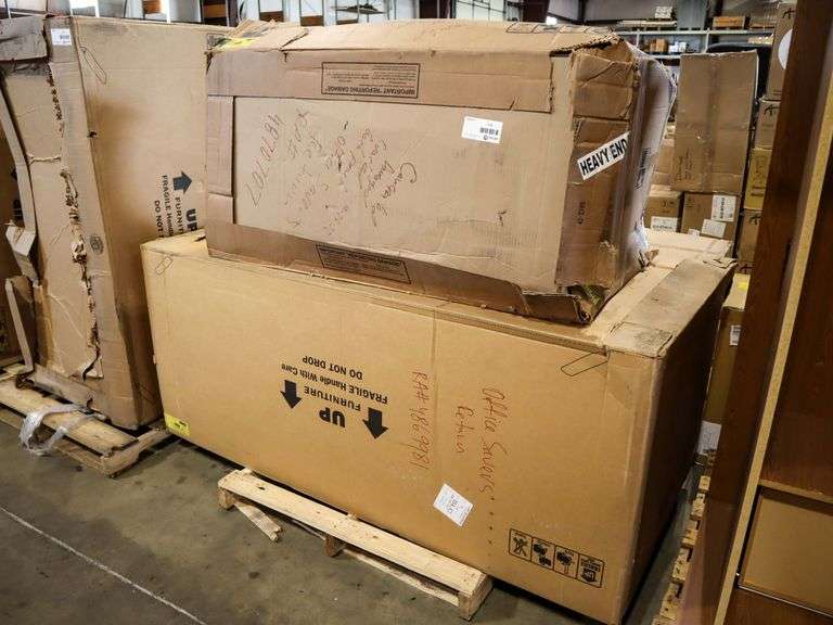 HON 10536LNN 10500 Series Single Pedestal Desk With HON 10516LNN Left Hand Return - Roller Auctions