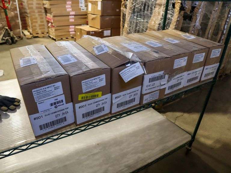 (7) Boxes of 24 Count Dispensing Pumps, R30IMPACT901 - Roller Auctions