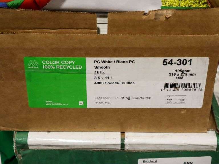 Pallet Of Assorted Copy Paper, 8.5" x 11" - Roller Auctions