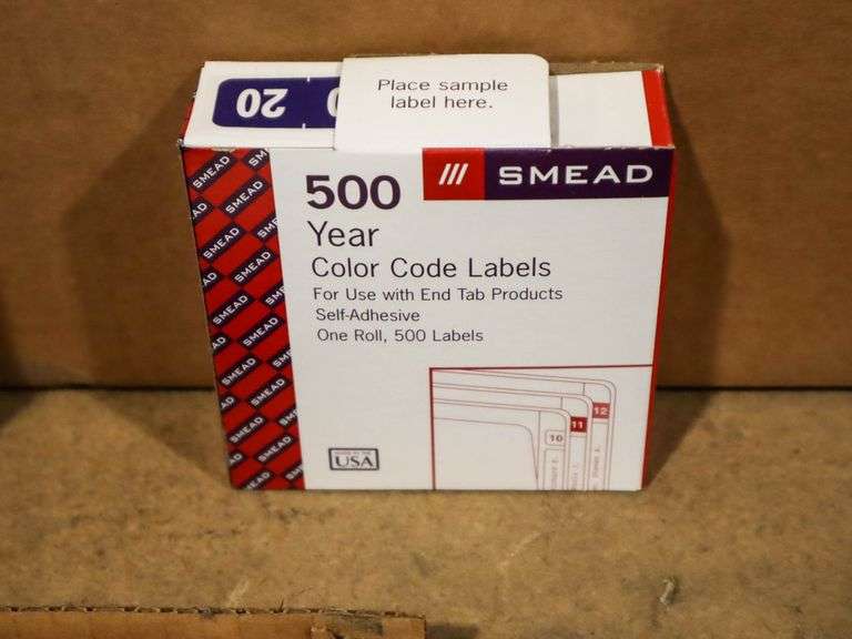 Binders, Labels And Color Code Label Single Tabs - Roller Auctions