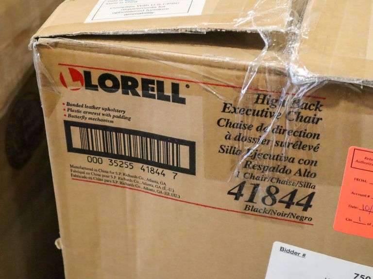 Lorell Executive High Back Chair, 41844 - Roller Auctions