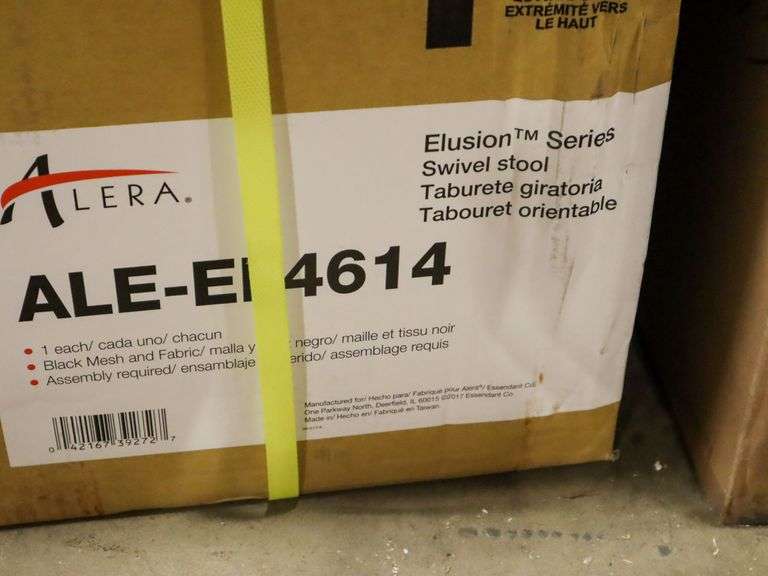 (7) Alera Stools, Etros Series ALE-ET4614, Elusion Series ALE-EL4614 - Roller Auctions