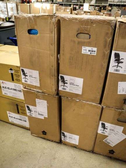 (4) Alera ALELT4219 Leithen Mid Back Chairs - Roller Auctions