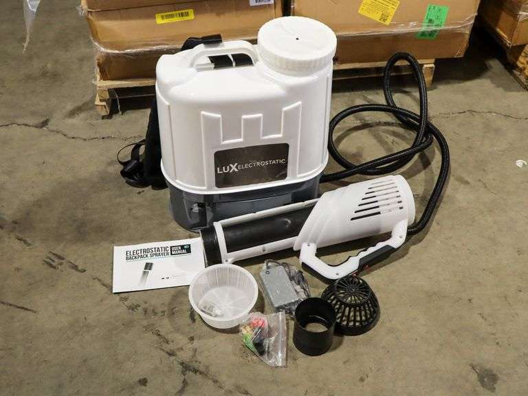 (2) Lux Electrostatic Battery Powered Backpack Sprayers, LUX-BKPK-EXT - Roller Auctions
