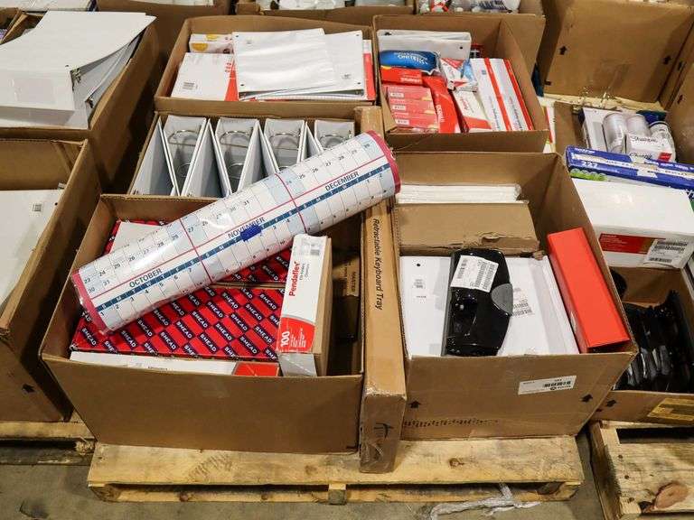 Pallet Of Office Supplies - Roller Auctions