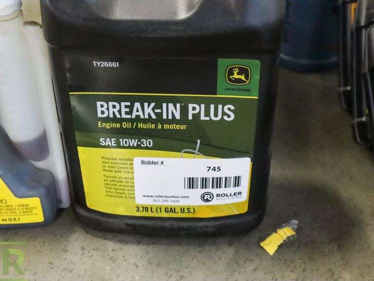 1Gallon Bottle of John Deere BreakInPlus 10W30 Engine Oil and (2