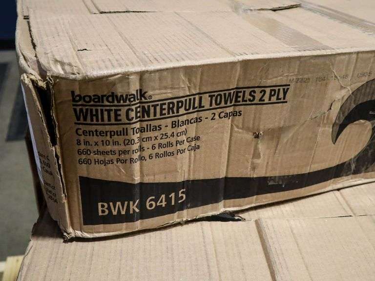 (7) Boxes Of Boardwalk BWK6415 Center Pull Towels - Roller Auctions