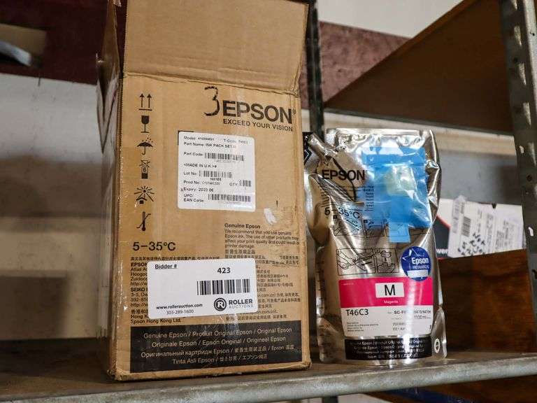 (6) Epson 414244651 Magenta Ink Packs - Roller Auctions