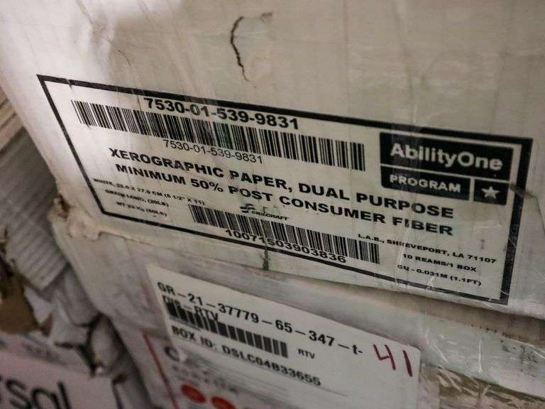 Pallet Of Assorted Copy Paper, 8.5" x 11" - Roller Auctions