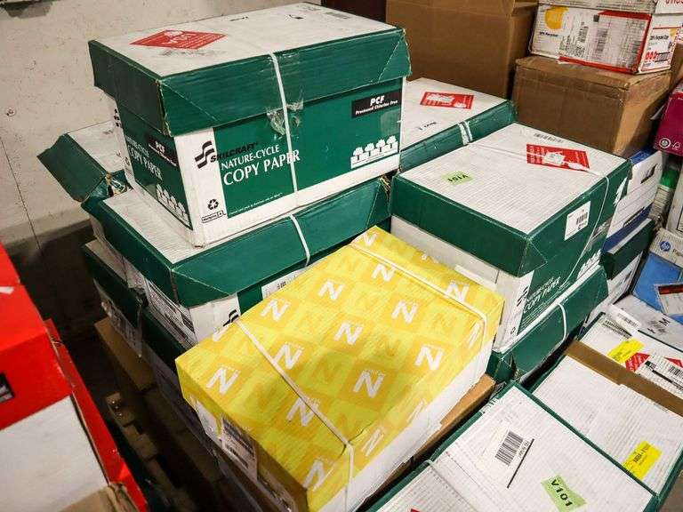 Pallet Of Assorted Colored Copy Paper, 8.5" x 11" - Roller Auctions