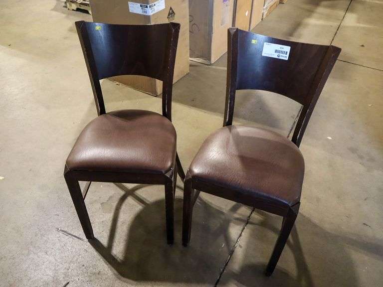(2) Wood Dining Chairs - Roller Auctions
