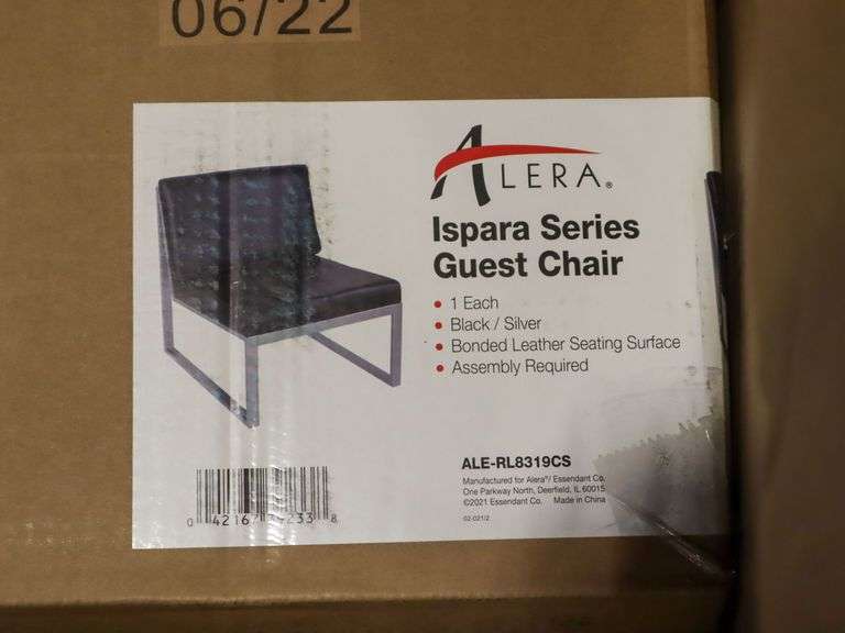 Alera ALE-RL8319CS Ispara Series Guest Chair - Roller Auctions