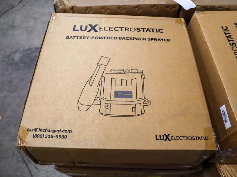 Lux Electrostatic Battery Powered Backpack Sprayer, LUX-BKPK-STD - Roller Auctions