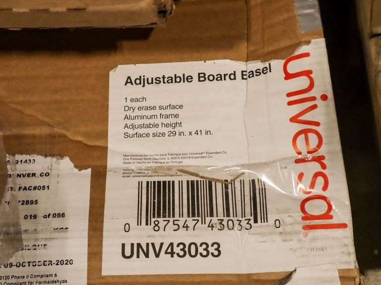 Universal Adjustable Board Easel And Easel Pads - Roller Auctions