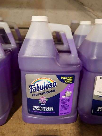 (6) 128 Fluid Ounce Bottles Fabuloso Cleaner Degreaser - Roller Auctions