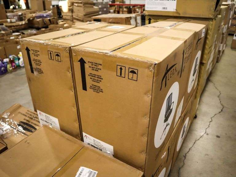 (4) Alera ALE-MB4718 MB Series Mid Back Chairs - Roller Auctions