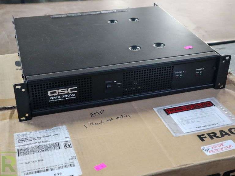 QSCC CMX300VA Amplifier (1Channel Not Working) Roller Auctions