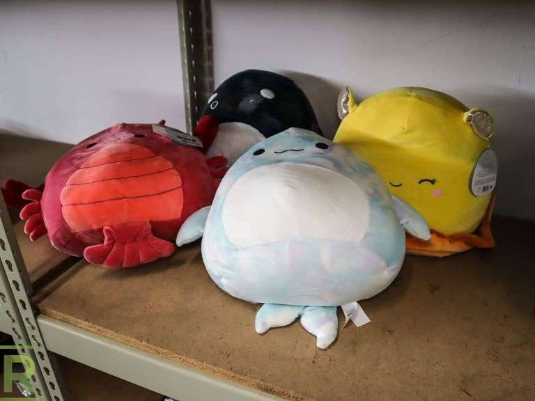(4) Original Squishmallows Pillows Roller Auctions
