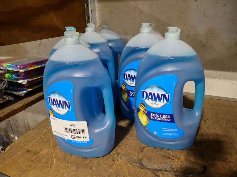 (7) 75 Fluid Ounce Bottles Dawn Dishwashing Liquid - Roller Auctions